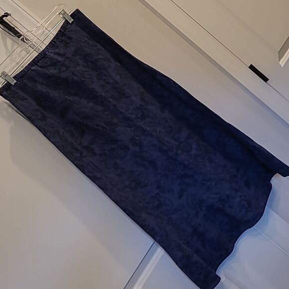 Eddie Bauer Blue Linen/Cotton Skirt - Picture 3 of 7